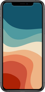 2D пластиковий чехол У стилі ретро з хвилями для Apple iPhone 11 Pro - 6531t-1788 изображение 