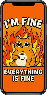 2D пластиковый чехол Funny Cat для Apple iPhone 11 Pro - 6786t-1788 изображение 