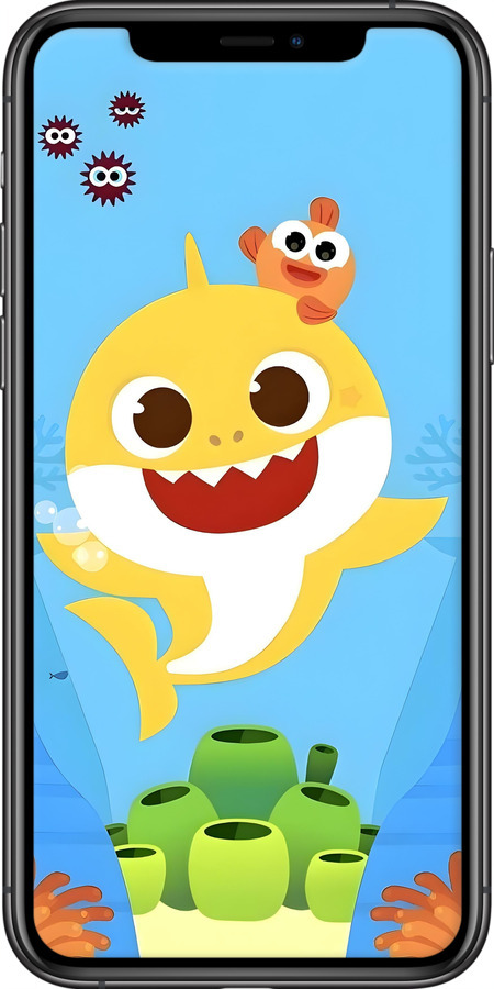 2D пластиковий чехол Бейби Шарк для Apple iPhone 11 Pro - 6303t-1788 изображение 
