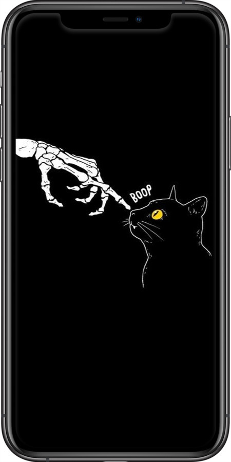 2D пластиковый чехол Кошка для Apple iPhone 11 Pro - 6505t-1788 изображение 