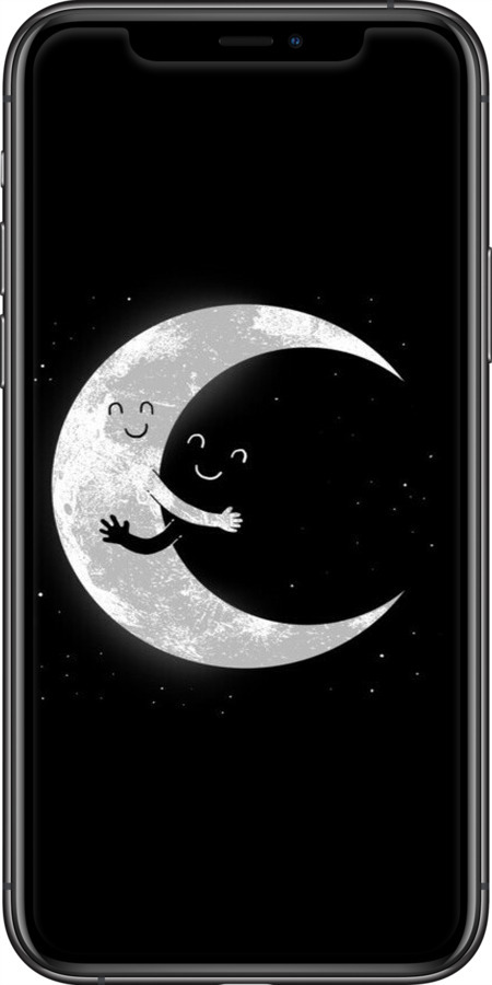 2D пластиковый чехол Лунные объятия для Apple iPhone 11 Pro - 6508t-1788 изображение 