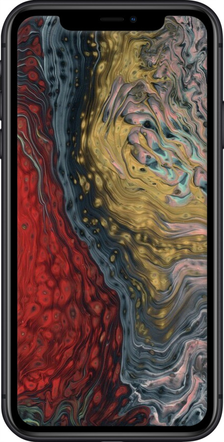 TPU чехол Із зображенням абстрактного живопису для Apple iPhone 11 - 6530b-1722 изображение 