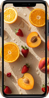 3D пластиковый глянцевый чехол Фрукты 3 для Apple iPhone 11 - 6703c-1722 изображение 