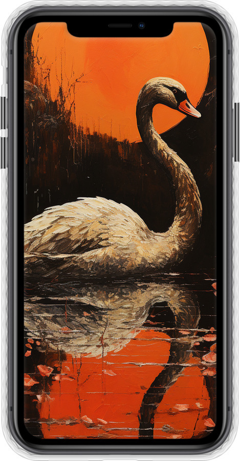 Чехол Bumper чехол Лебедь для Apple iPhone 11 - 5964pc-1722 изображение 
