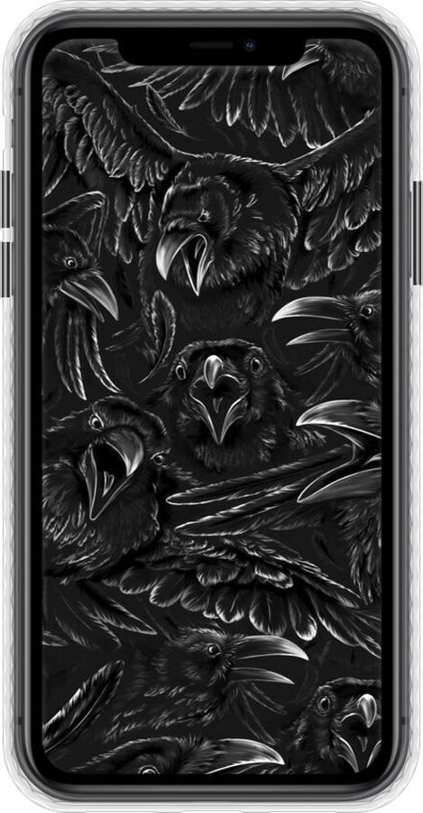 Чехол Bumper чехол Воронья ярость для Apple iPhone 11 - 6474pc-1722 изображение 