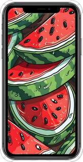 Силіконовий протиударний с посиленими кутами чехол Кавун для Apple iPhone 11 - 6315sp-1722 изображение 