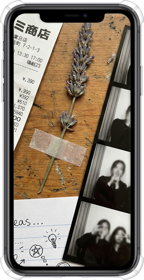 Силикон с усиленными углами чехол Aesthetic Scrapbook Collage для Apple iPhone 11 - 6773sp-1722 изображение 