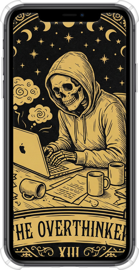 Силикон с усиленными углами чехол The Overthinker для Apple iPhone 11 - 6774sp-1722 изображение 