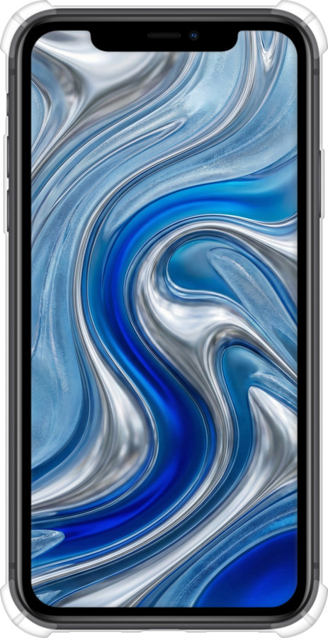 Силикон с усиленными углами чехол Liquid Chrome для Apple iPhone 11 - 6781sp-1722 изображение 