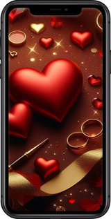 2D пластиковий чехол Сердечки v3 для Apple iPhone 11 - 5833t-1722 изображение 