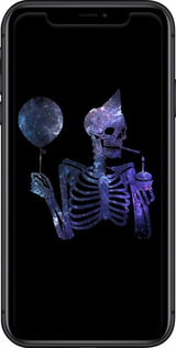 2D пластиковий чехол Скелетне мистецтво для Apple iPhone 11 - 6536t-1722 изображение 