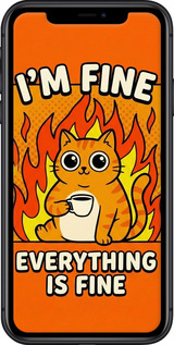 Силіконовий чехол Funny Cat для Apple iPhone 11 - 6786u-1722 изображение 