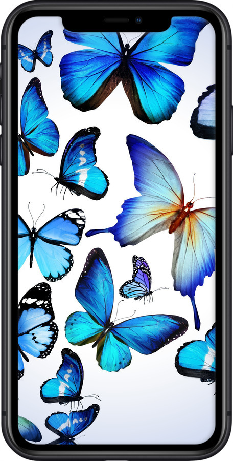 Силиконовый чехол Бабочки для Apple iPhone 11 - 6023u-1722 изображение 