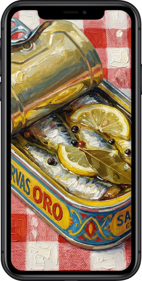 Силиконовый чехол Vintage Sardine Tin Phone для Apple iPhone 11 - 6772u-1722 изображение 