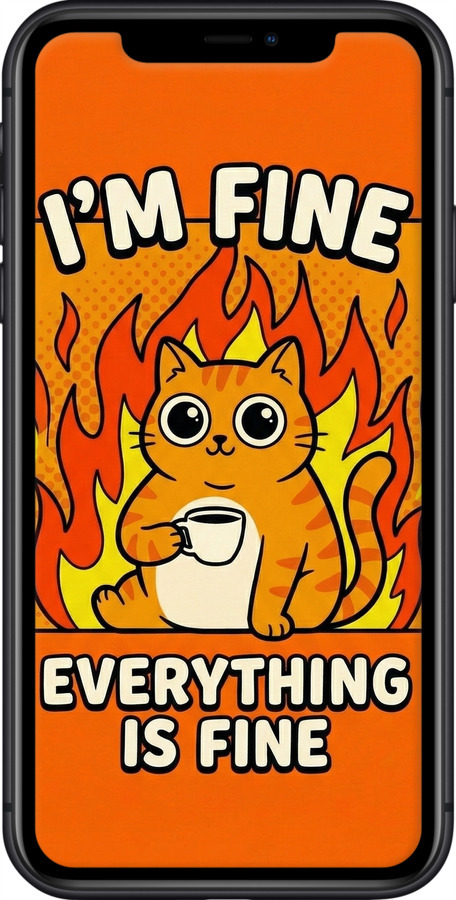 Силіконовий чехол Funny Cat для Apple iPhone 11 - 6786u-1722 изображение 