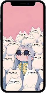 TPU чехол Малышка с котами для Apple iPhone 12 Mini - 6295b-2071 изображение 