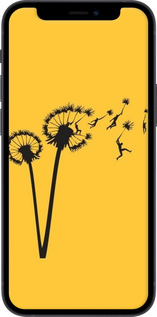 TPU чехол Минимализм одуванчики для Apple iPhone 12 Mini - 6449b-2071 изображение 