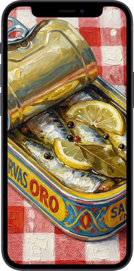 TPU чехол Vintage Sardine Tin Phone для Apple iPhone 12 Mini - 6772b-2071 изображение 