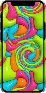 3D пластиковий глянцевий чехол Y2K Jelly Dream для Apple iPhone 12 Mini - 6780c-2071 изображение 