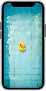 Чехол Bumper чехол Утенок для Apple iPhone 12 Mini - 6323pc-2071 изображение 