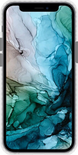 Чехол Bumper чехол С красочной абстрактной картиной Соленые берега для Apple iPhone 12 Mini - 6405pc-2071 изображение 