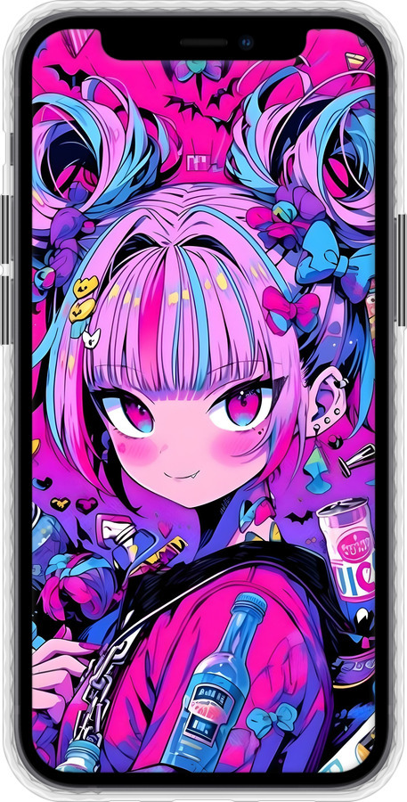 Чехол Bumper чехол Аниме милаха для Apple iPhone 12 Mini - 6314pc-2071 изображение 