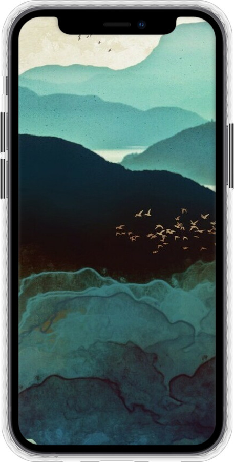 Чохол Bumper чехол Із зображенням гір Індіго для Apple iPhone 12 Mini - 6484pc-2071 изображение 