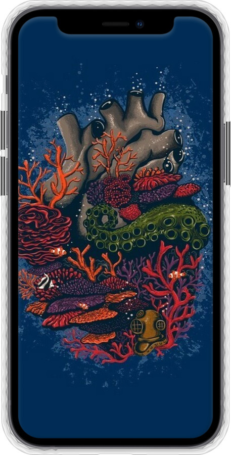 Чехол Bumper чехол Сердце моря для Apple iPhone 12 Mini - 6506pc-2071 изображение 
