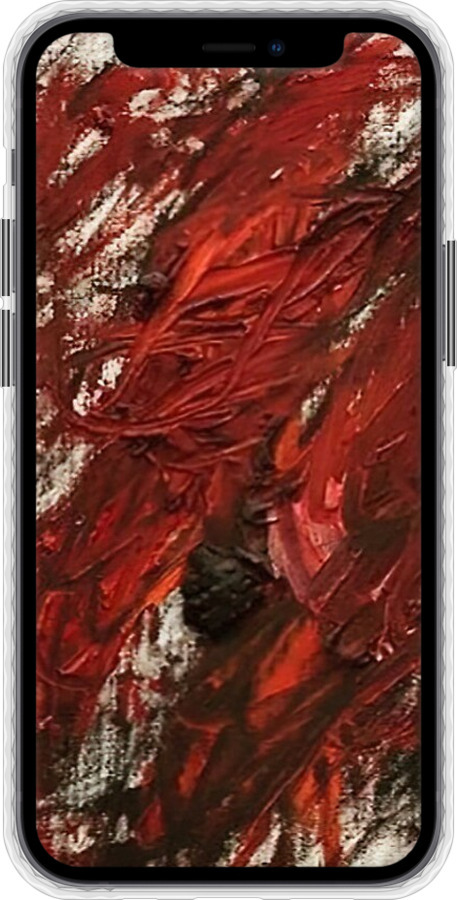 Чехол Bumper чехол Абстрактная композиция в красных тонах для Apple iPhone 12 Mini - 6541pc-2071 изображение 