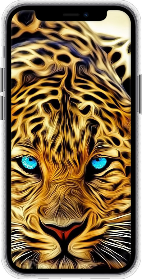 Чохол Bumper чехол Леопард для Apple iPhone 12 Mini - 6611pc-2071 изображение 