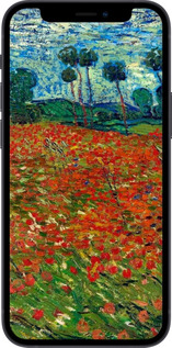 2D пластиковий чехол Вінсент Ван Гог-Макове поле для Apple iPhone 12 Mini - 6466t-2071 изображение 
