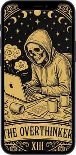 2D пластиковый чехол The Overthinker для Apple iPhone 12 Mini - 6774t-2071 изображение 