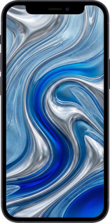 Силиконовый чехол Liquid Chrome для Apple iPhone 12 Mini - 6781u-2071 изображение 