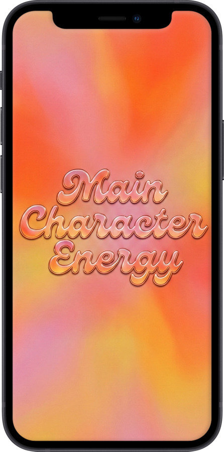 2D пластиковый чехол Aura Gradient Main Character Energy Aesthetic Y2K для Apple iPhone 12 Mini - 6783t-2071 изображение 
