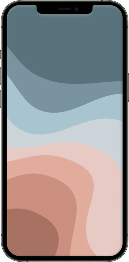 TPU чехол З синіми та рожевими хвилями в стилі ретро для Apple iPhone 12 Pro Max - 6532b-2054 изображение 