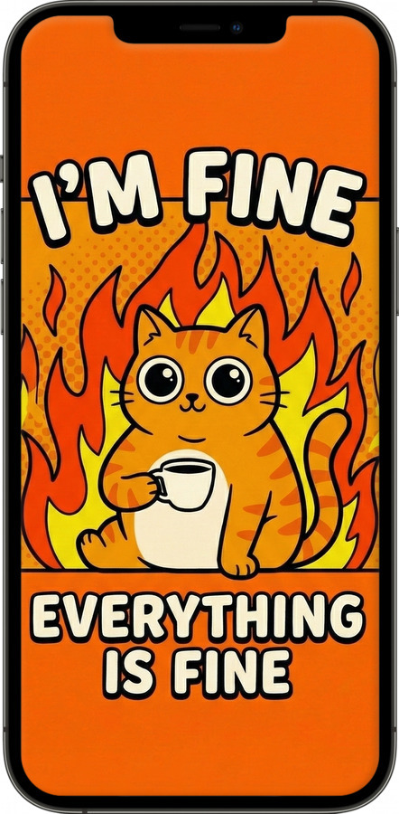 TPU чехол Funny Cat для Apple iPhone 12 Pro Max - 6786b-2054 изображение 