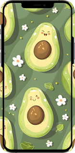 3D пластиковий глянцевий чехол Авокадо для Apple iPhone 12 Pro Max - 6380c-2054 изображение 