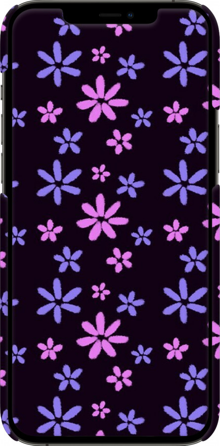 3D пластиковый глянцевый чехол с  цветами для Apple iPhone 12 Pro Max - 6258c-2054 изображение 