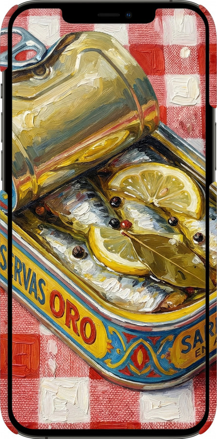 3D пластиковый матовый чехол Vintage Sardine Tin Phone для Apple iPhone 12 Pro Max - 6772m-2054 изображение 