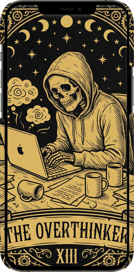 3D пластиковый матовый чехол The Overthinker для Apple iPhone 12 Pro Max - 6774m-2054 изображение 