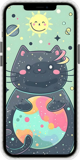 Чохол Bumper чехол Милый котик для Apple iPhone 12 Pro Max - 6364pc-2054 изображение 