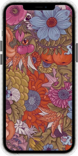 Чехол Bumper чехол Абстрактные цветы для Apple iPhone 12 Pro Max - 6526pc-2054 изображение 