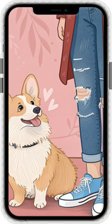 Чохол Bumper чехол Корги 3 для Apple iPhone 12 Pro Max - 6707pc-2054 изображение 