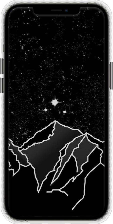 Чехол Bumper MagSafe чехол Минималистический горный пейзаж для Apple iPhone 12 Pro Max - 6438pm-2054 изображение 
