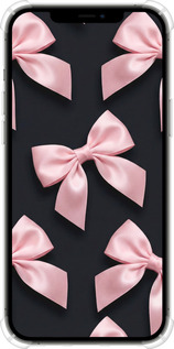 Силикон с усиленными углами чехол Coquette Ribbons Dark Coquette для Apple iPhone 12 Pro Max - 6767sp-2054 изображение 