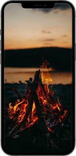 2D пластиковый чехол Огонь для Apple iPhone 12 Pro Max - 6021t-2054 изображение 