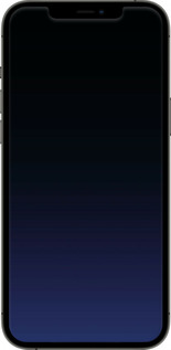 2D пластиковый чехол Градиент в тёмно - синем стиле для Apple iPhone 12 Pro Max - 6542t-2054 изображение 