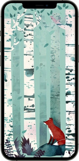2D пластиковый чехол Лис в зелёном лесу для Apple iPhone 12 Pro Max - 6547t-2054 изображение 