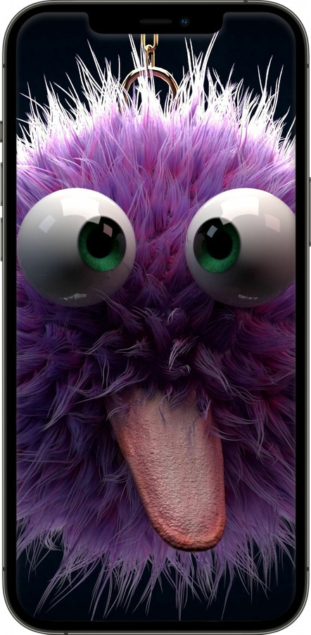 2D пластиковий чехол Пухнастик для Apple iPhone 12 Pro Max - 6017t-2054 изображение 