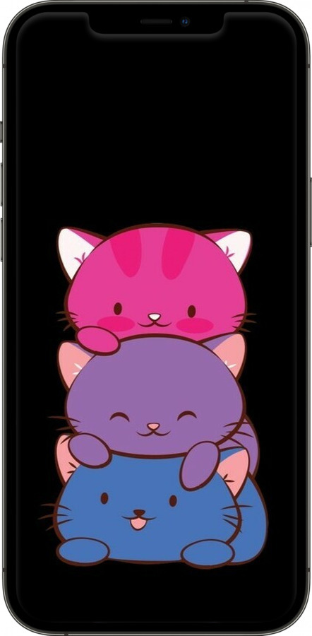 2D пластиковый чехол Милые кошки для Apple iPhone 12 Pro Max - 6518t-2054 изображение 